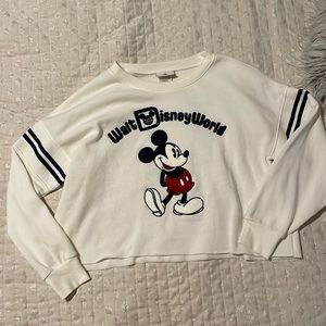Disney cropped sweatshirt